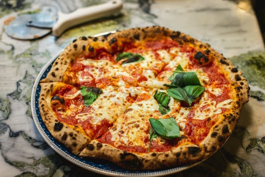 Margherita, fresh basil